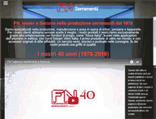 Tablet Screenshot of fnserramenti.com